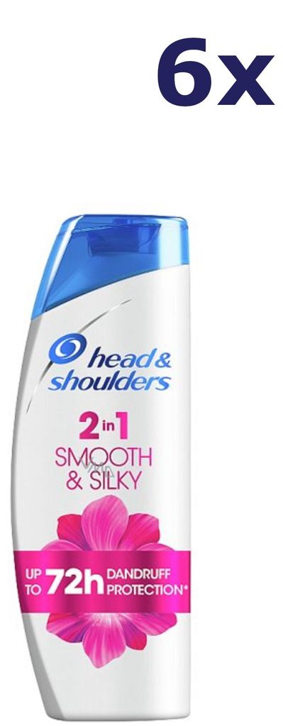 6x Head and Shoulders Shampoo 400ml Smooth & Silky