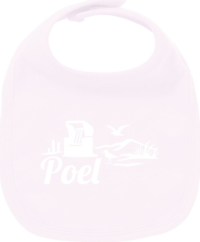 Huuraa Unisex Babylatz Poel Strandmotiv Geschenk Babypink Baumwolle Poel Mitbringsel