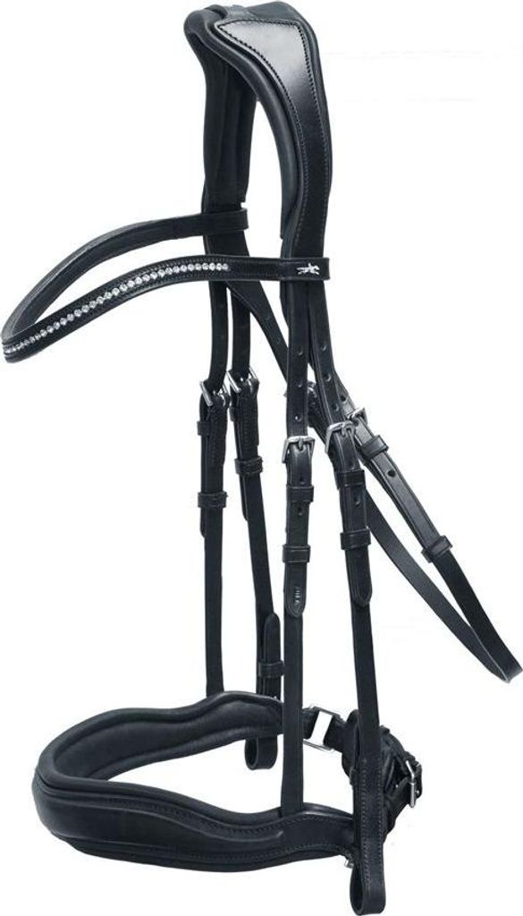 Schockemöhle Sports Trense Slimford Trensenzaum Black/Silver WB