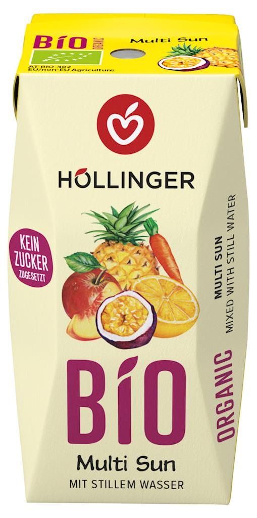 NEKTAR WIELOOWOCOWO - MARCHWIOWY BEZ DODATKU CUKRÓW (MULTI SUNRISE) BIO 200 ml - HOLLINGER