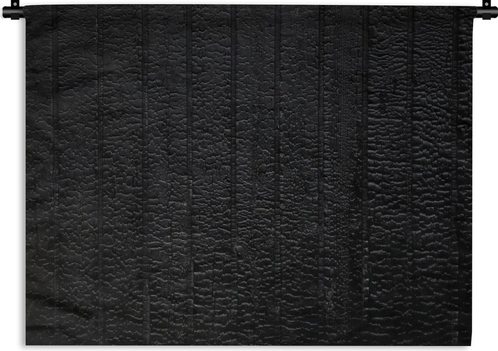 MuchoWow Wandteppich Wandbehang Schwarz - Design - Textur - Lederoptik 150x112.50 cm Tapisserie Dekoration Wandtuch - Wanddecke - Wandteppiche