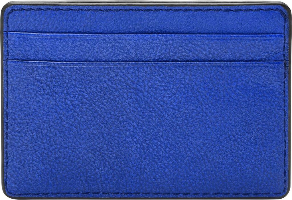 FOSSIL Kartenhalter Steven Card Case Brilliant Blue blau Produktbild 