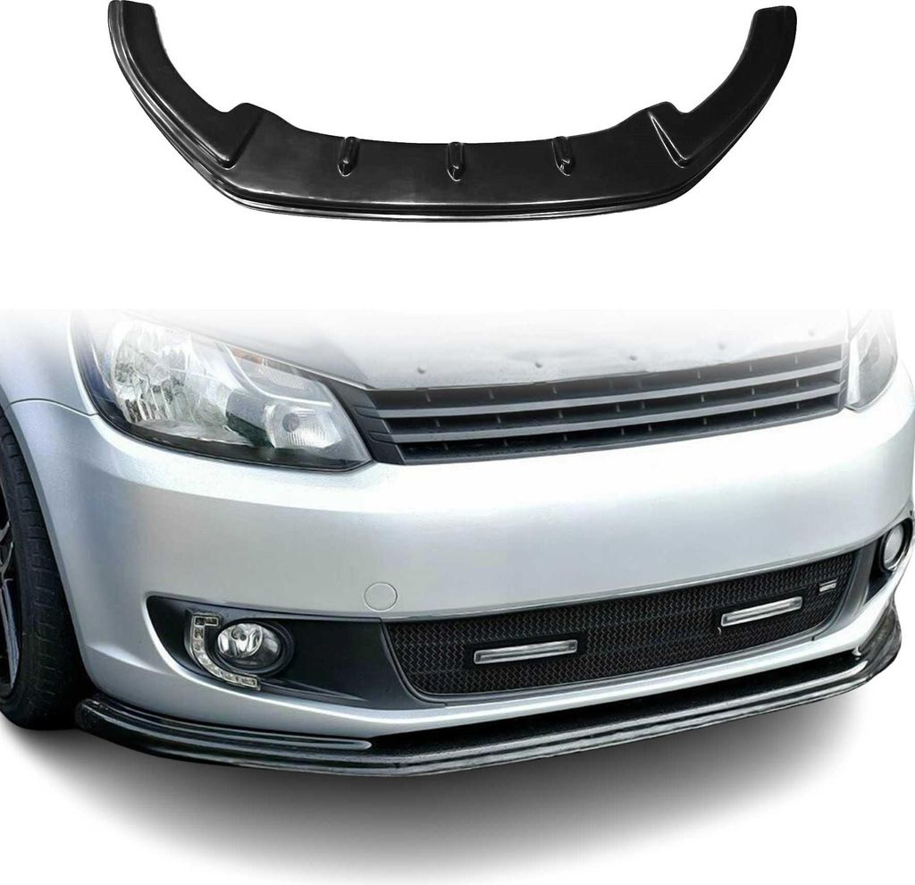 Frontspoiler Lippe Stoßstange Splitter für VW Caddy 2010-2015 ABS Schwarz 1tlg