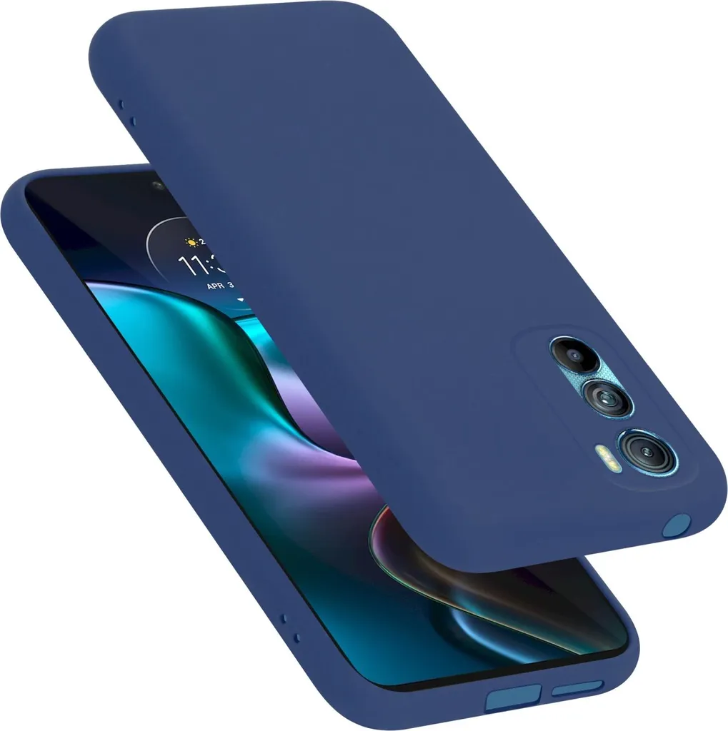 Custodia Motorola EDGE 30 Cadorabo Blu: Cover Trendy e Sottile in TPU