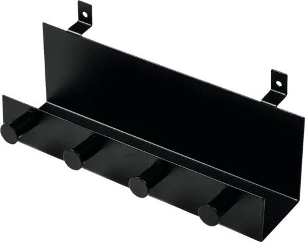 Fjordwall Regal schwarz 4 Stifte inkl. Schrauben 215 mm für Akustikpaneel