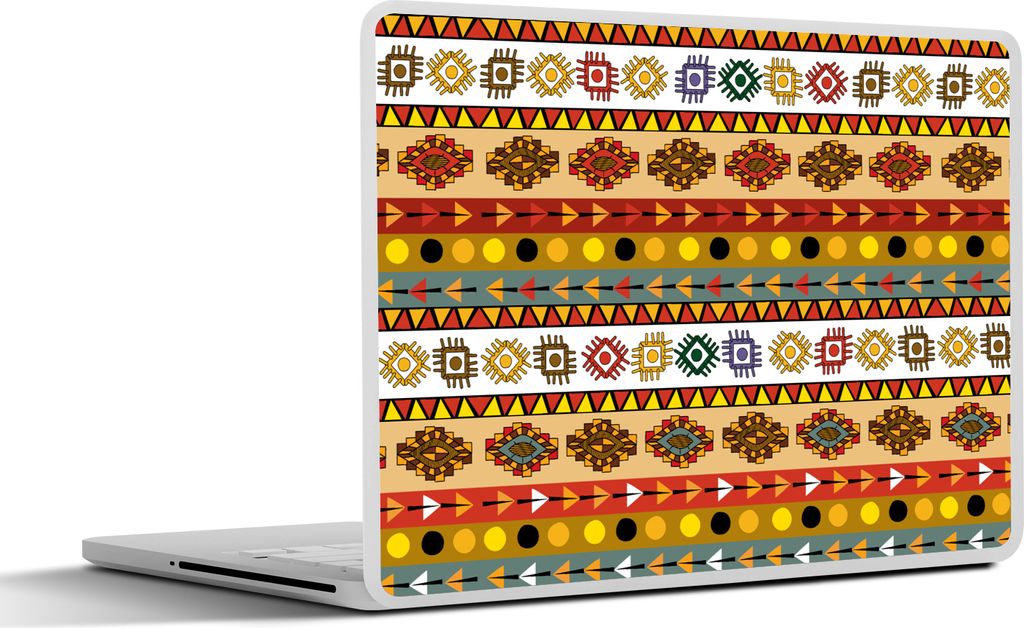 MuchoWow Laptop Aufkleber Sticker Cover Maya - Muster - Lateinamerika 40x30 cm - Laptop Dekoration - Selbstklebend