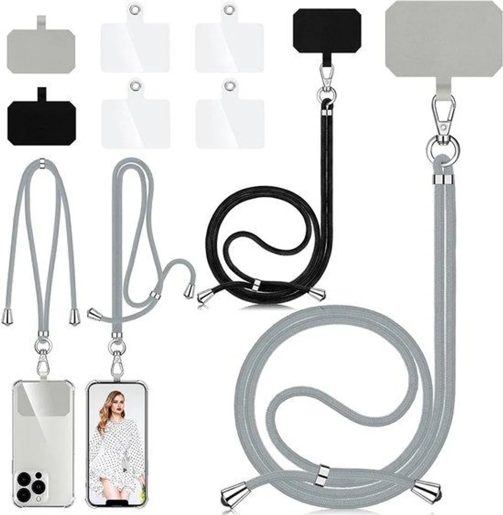 Bracelets à maillons noirs pour looks superposés - Set de 2 bijoux unisexe