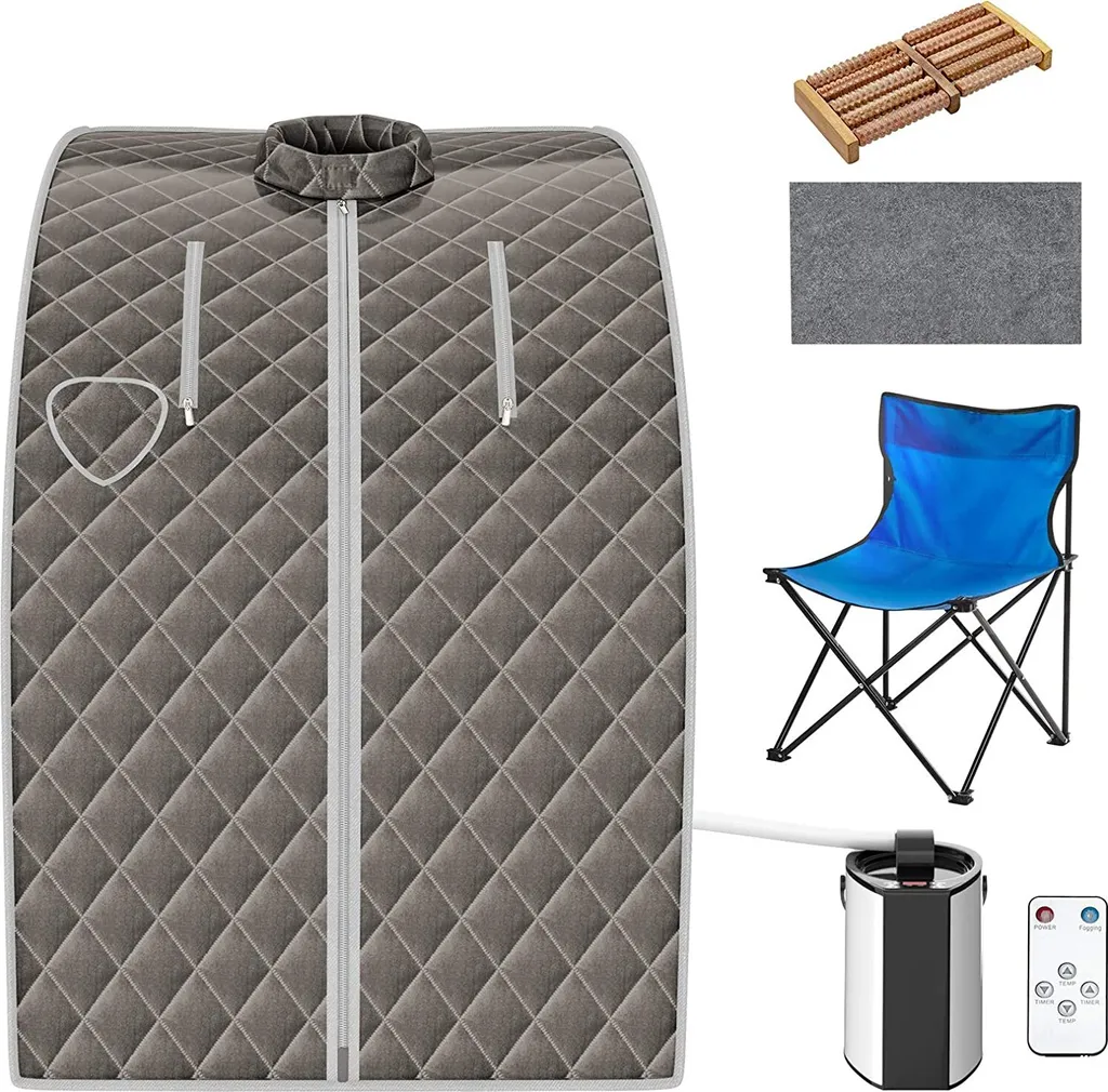 Spa Portable à Domicile : Sauna Vapeur 3L 1000W pour Détente et Relaxation