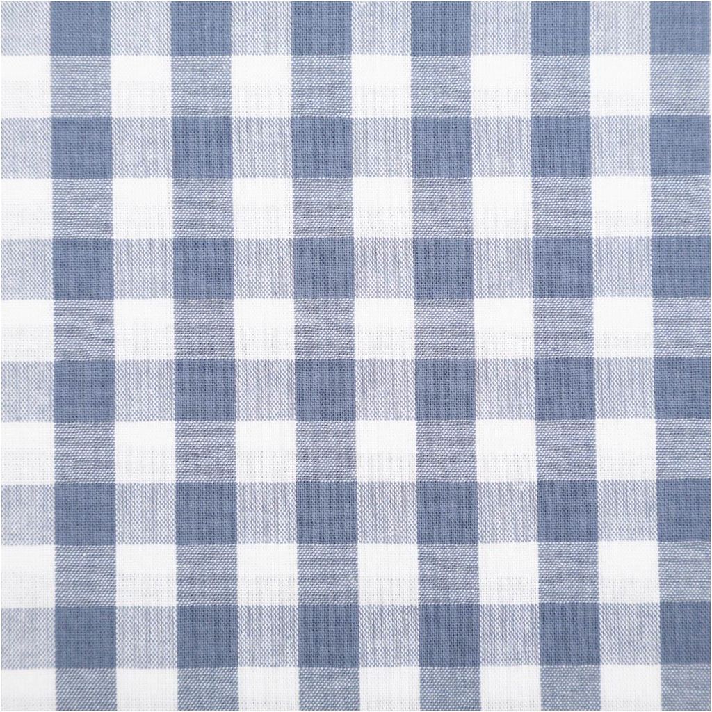 Popeline Meterware Vichy Karos blau weiß 144 cm