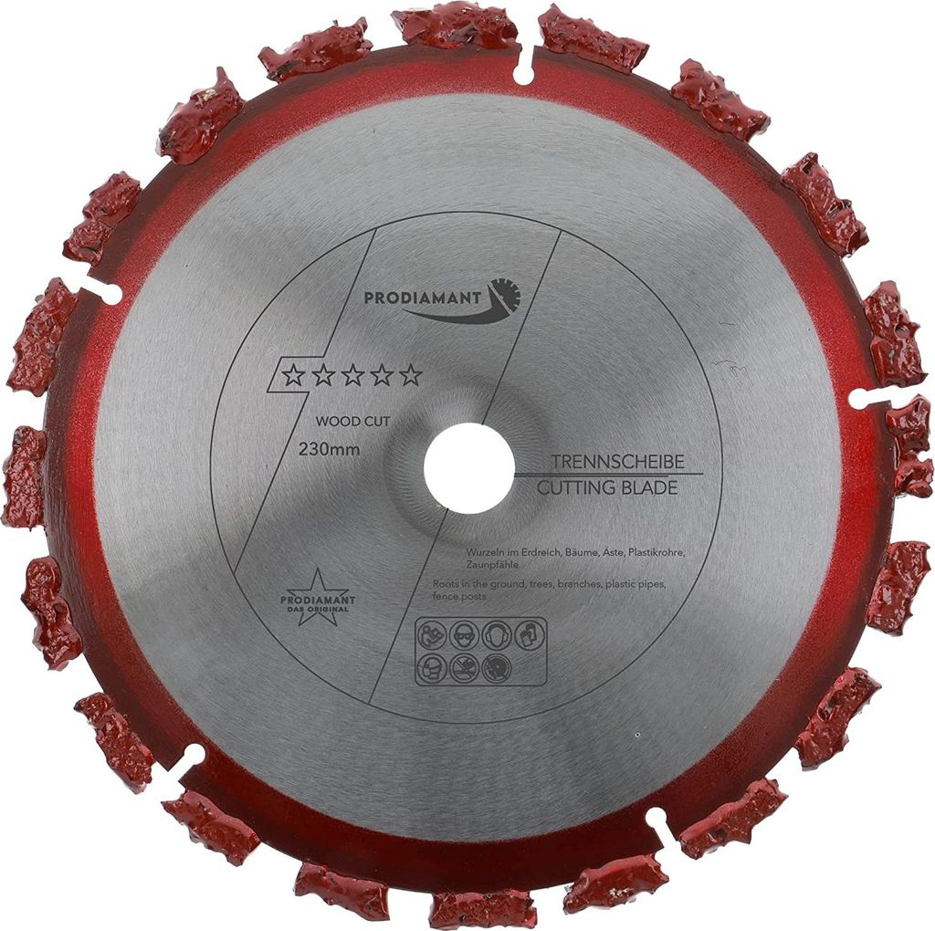 PRODIAMANT HM Trennscheibe 230mm für Holz und Bitumen Woodcut