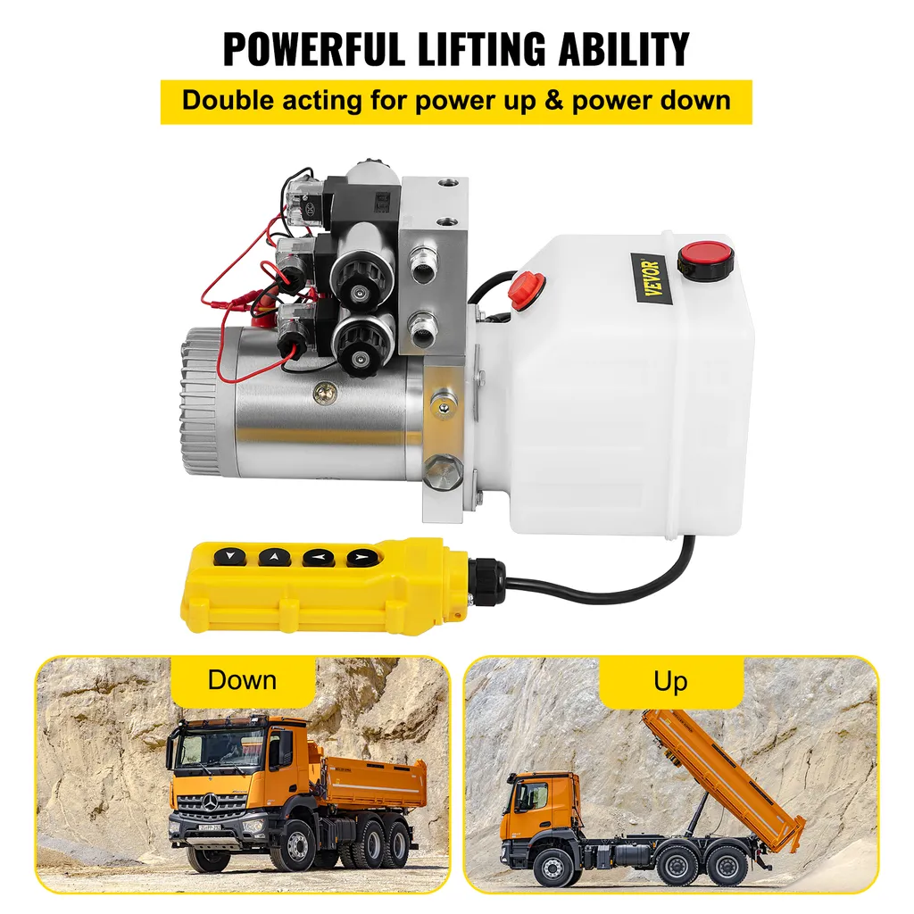 Pompe Hydraulique Électrique 12V 4.5L : Dites Adieu au Pompage Manuel