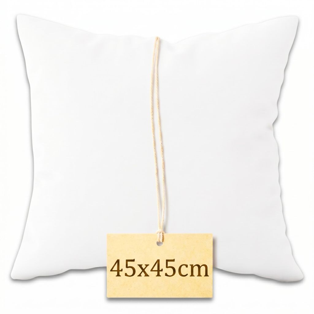 Kissen - glatt - Kopfkissen - 45x45 cm - Weiß - für Produktbild 