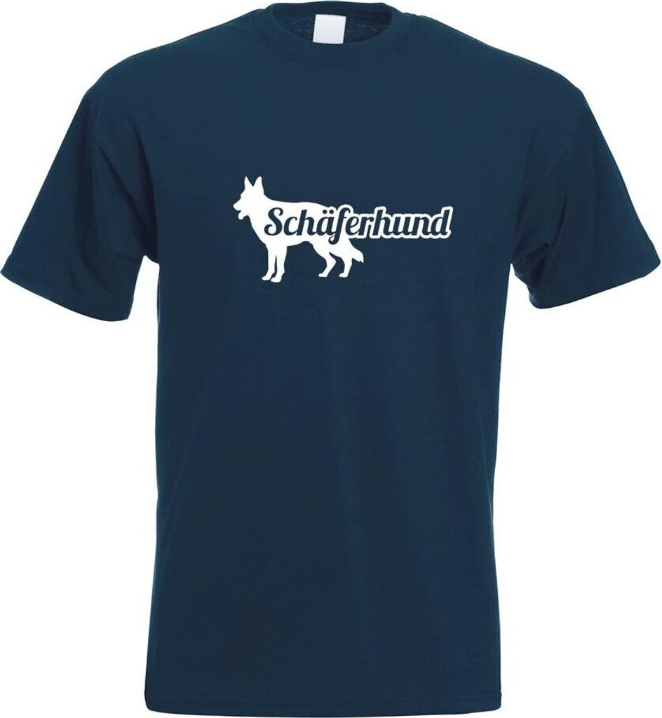 Kiwistar - T-Shirt - Navy - Schäferhund Hund Herren Funshirt Bedruckt Design Sprüche Spruch Motive - mit Motiv Bedruckt - Funshirt Design - Sport...