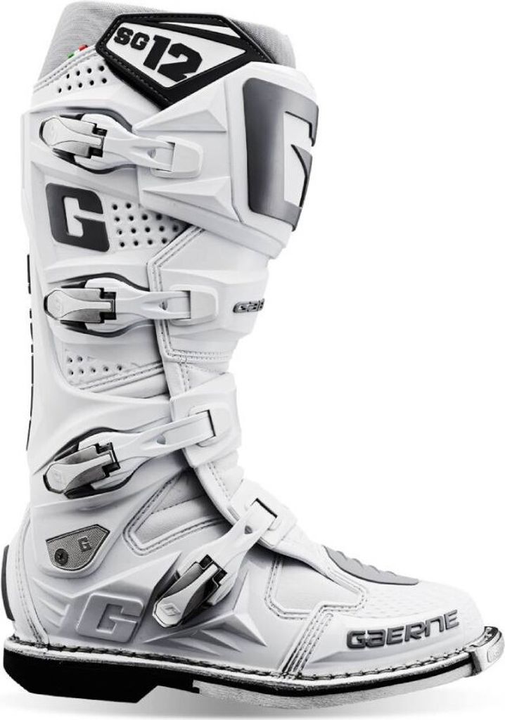 Buty motocyklowe GAERNE SG-12 CROSS białe 47 Zdjęcie produktu 