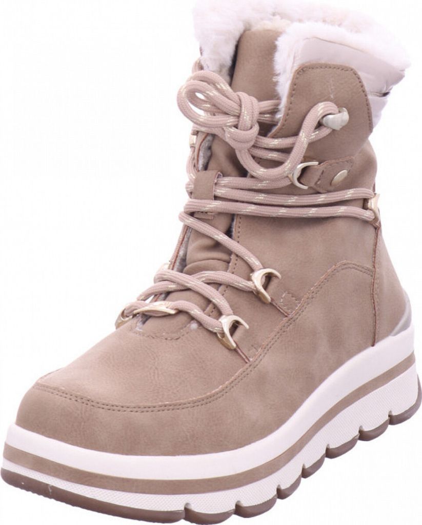 Tom Tailor Schnürstiefel Beige