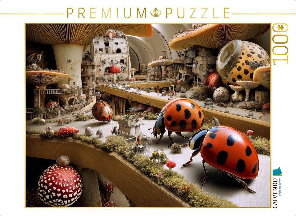 CALVENDO Puzzle Urbanes Treiben im Untergrund der Käfer | 1000 Teile Lege-Größe 64x48cm Foto-Puzzle für glückliche Stunden