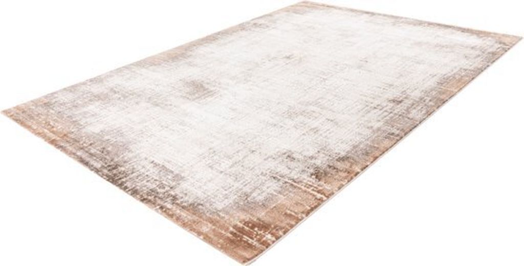 Pierre Cardin Lalee Teppich modern trendy hotel jiek niedrigfloriger Teppich verblasst 120x170 cm Taupe terra