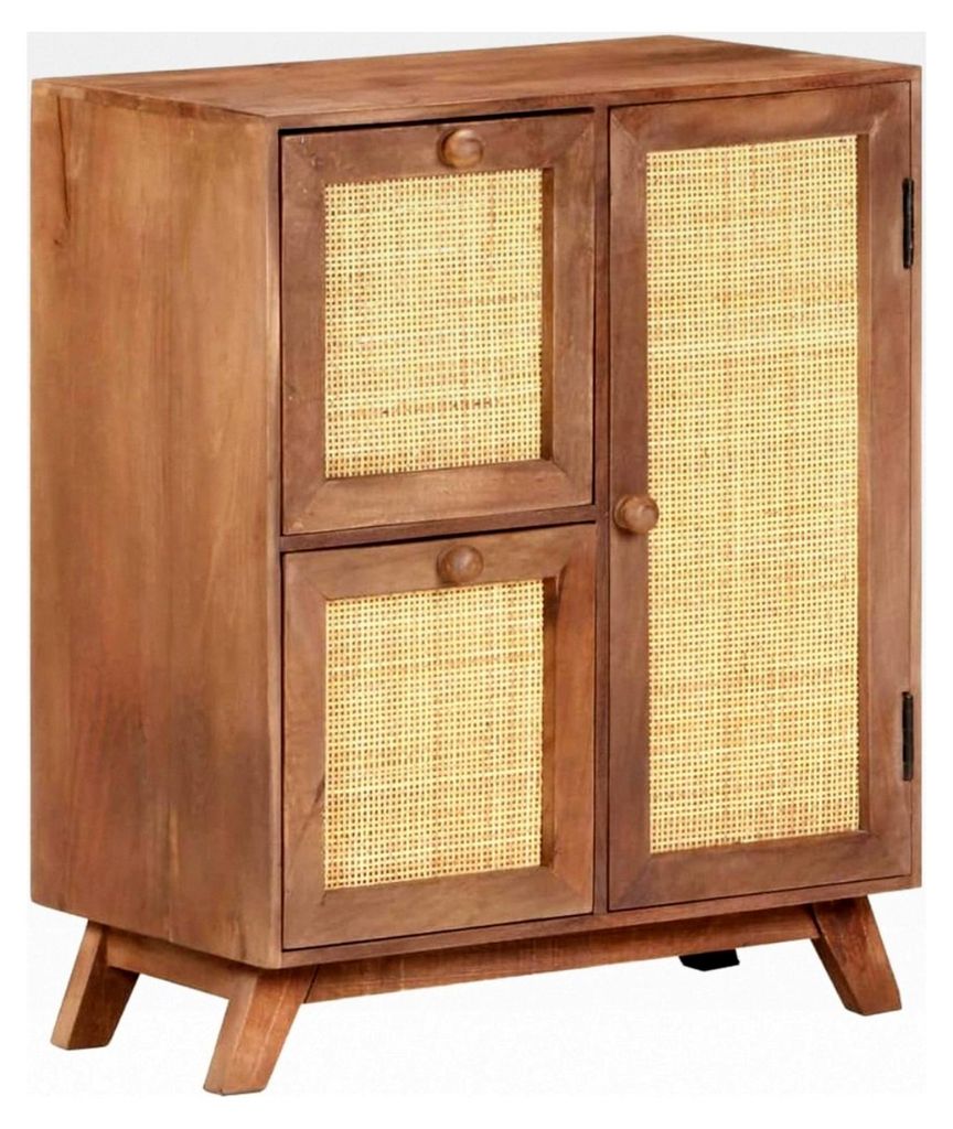 Sideboard aus massivem Mangoholz 60x35x75 cm