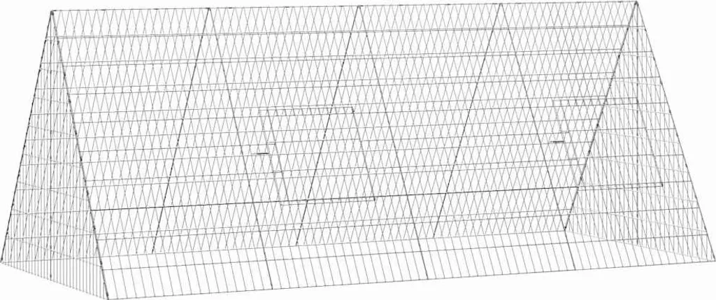Gabbia Esterna vidaXL 215cm Acciaio Zincato Argento - Design e Sicurezza