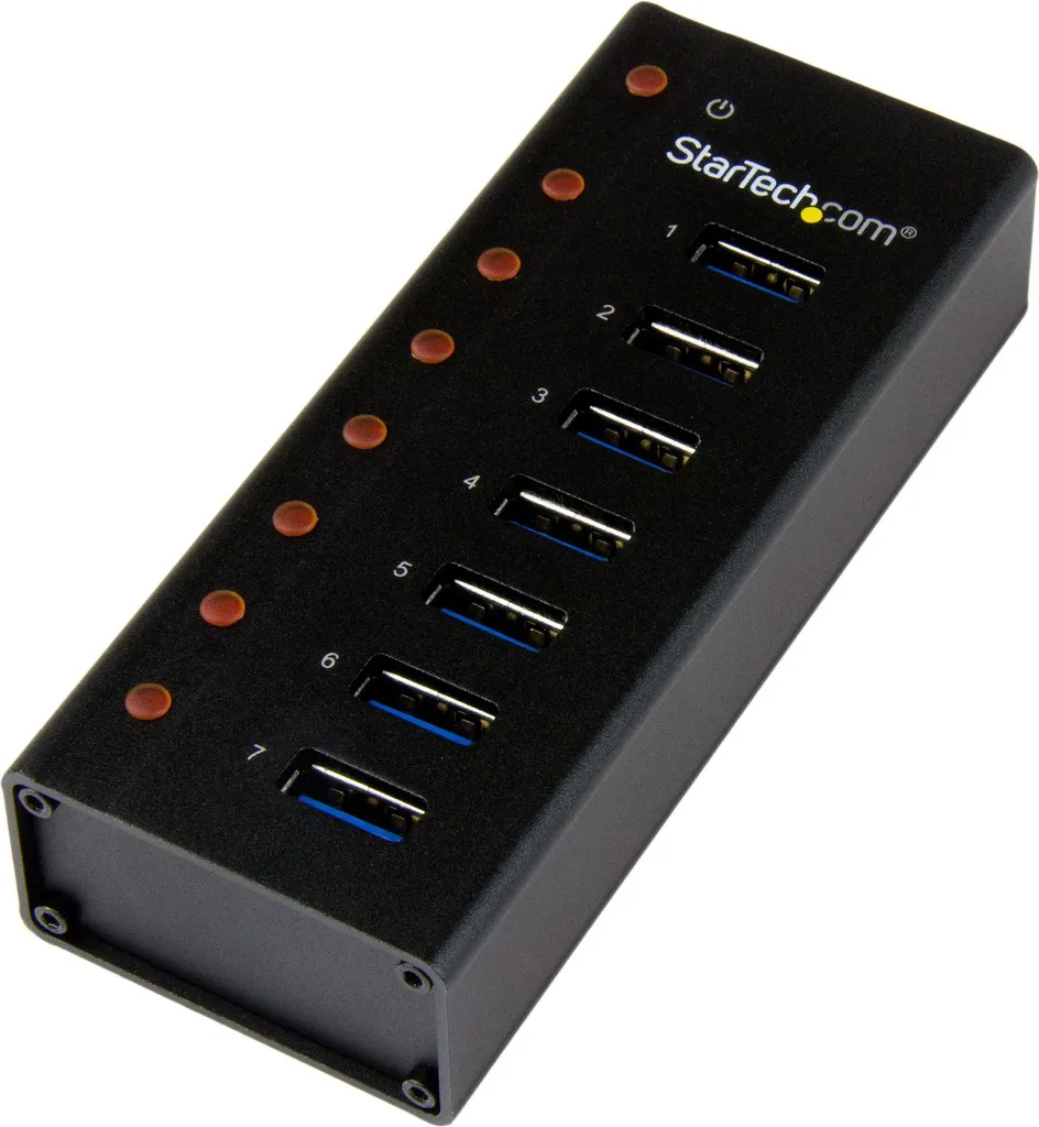 Hub USB 3.0 de Bureau à 7 Ports avec Boîtier Métal Renforcé