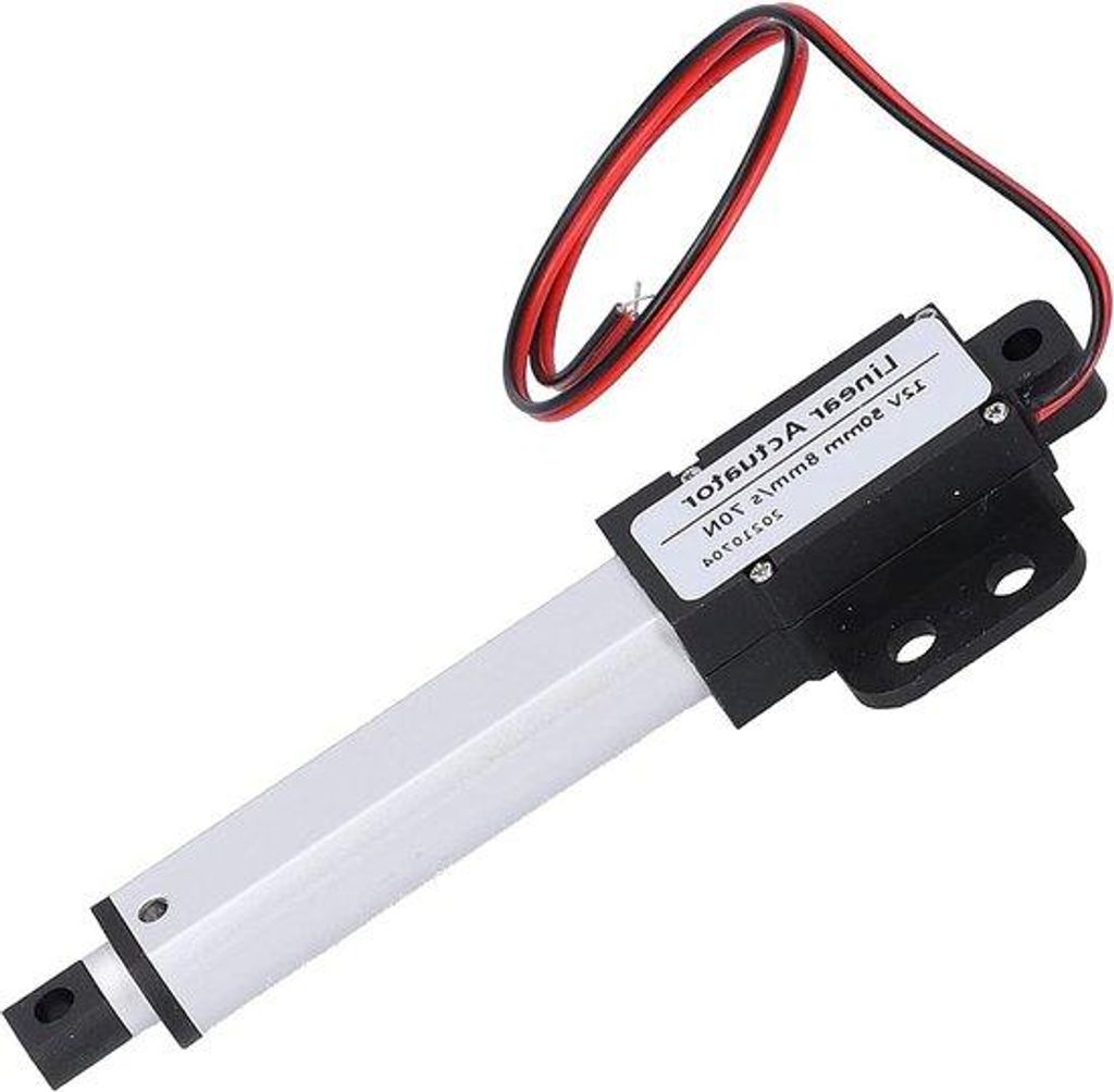 Elektrische Lineaire Bewegungsactuator 12V 50mm - Kleine Montagebeugel Actuator mit Innenschalter - 8mm/s - 70N.