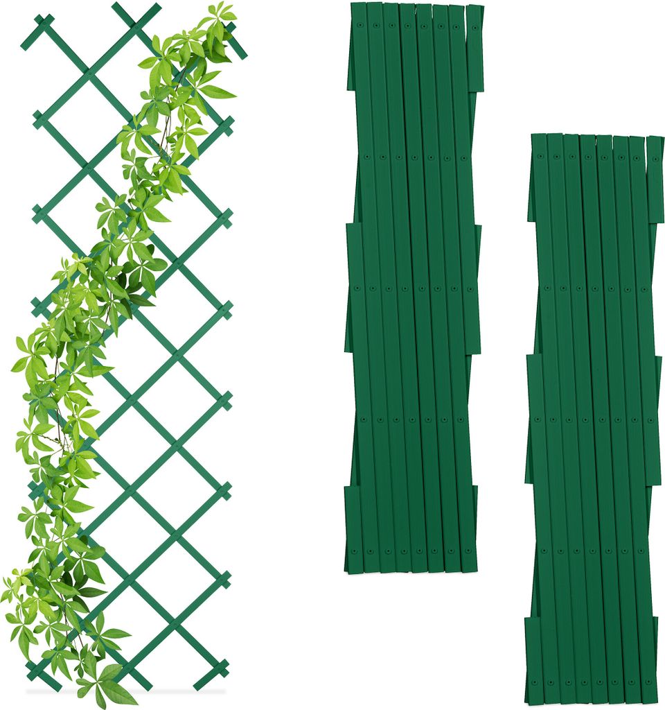 relaxdays Ausziehbares Rankgitter 3er Set Produktbild 1