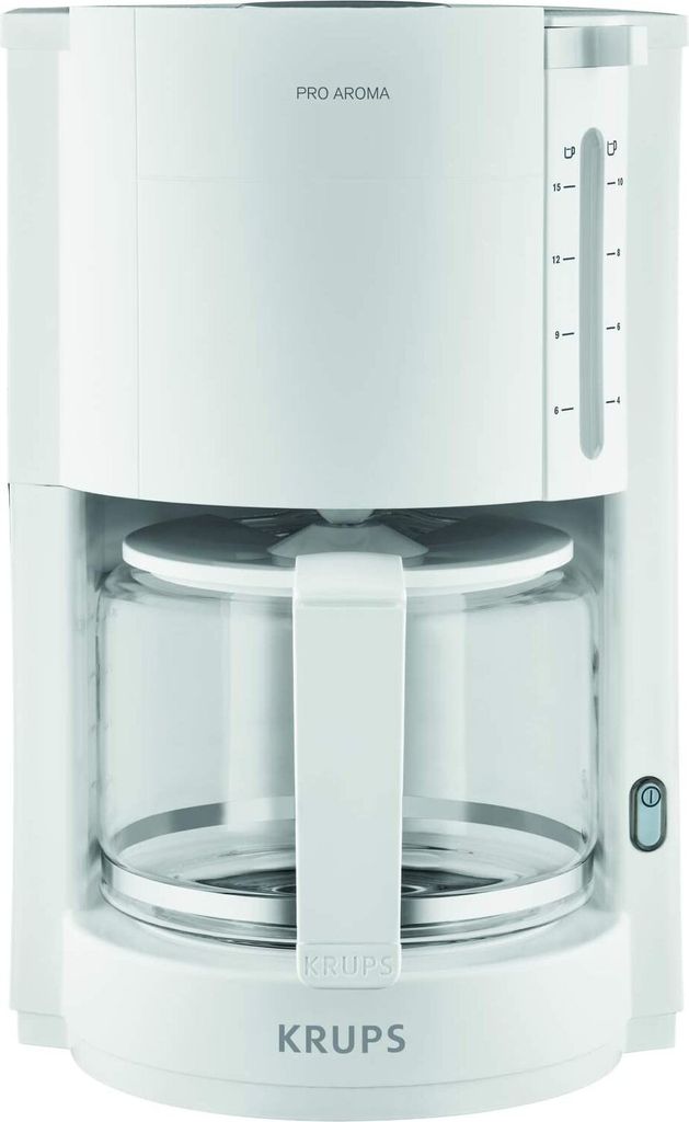 Krups ProAroma Kaffeemaschine Schwarz - Glas-Kanne 10 Tassen