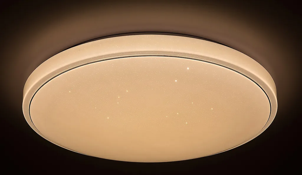 Grand Plafonnier LED Circulaire RGB+CCT 590mm Bruce 2117 de 40W Blanc