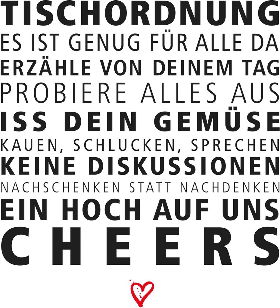 20 Servietten Tischordnung - Regeln am Tisch 33x33cm Produktbild 