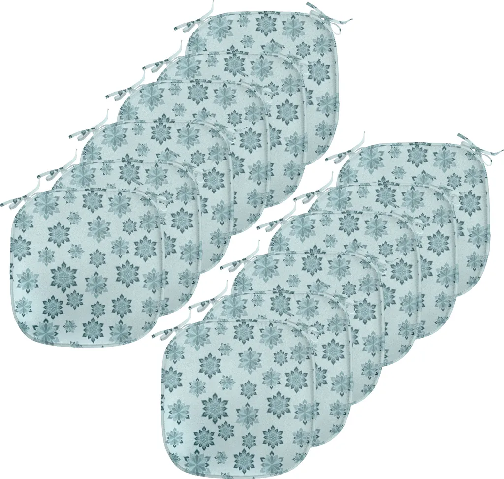 Set 12 Cuscini Sedie Idrorepellenti ABAKUHAUS 40x40 Fiocchi Neve