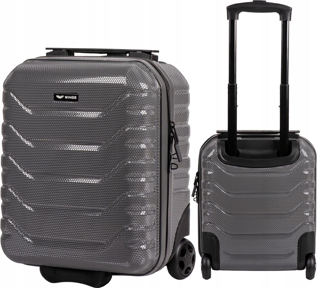 Valise cabine WINGS CRAKE Mini, grise, 20 L, polycarbonate, Image du produit 