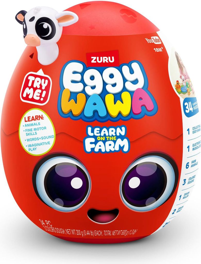 Zuru Eggywawa Badezeit Überraschung Rot Bauernhof Spielzeug Überraschungsei