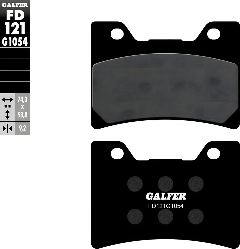 Plaquettes Galfer FD121G1054 à Haut Mordant pour Yamaha VMX et Exup
