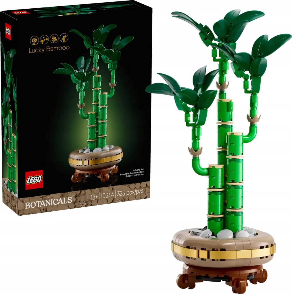 LEGO 10344 Botanicals Bambou de la Chance, Kit de Construction Déco Zen - 46