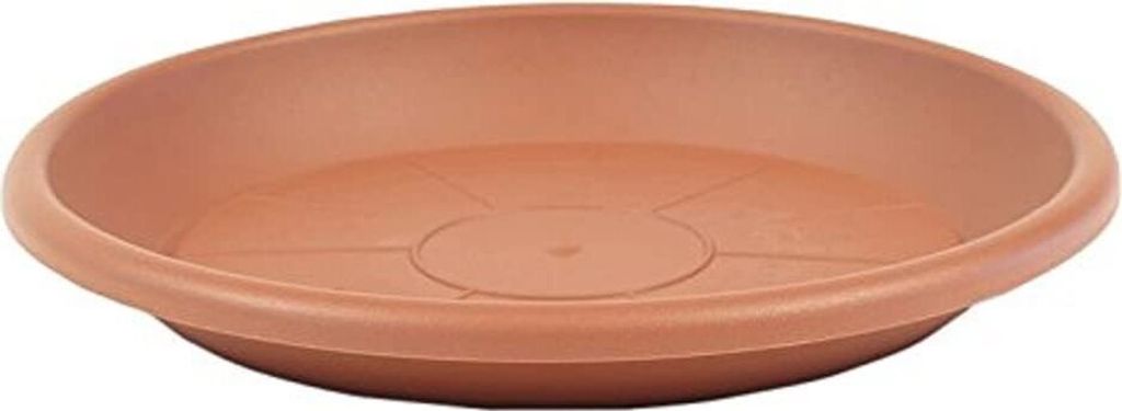 greemotion Blumentopfuntersetzer Terrakotta - Untersetzer Blumen mit 24 cm Durchmesser Höhe 3,1 cm - Pflanzkübel Untersetzer aus Kunststoff - Pfl...