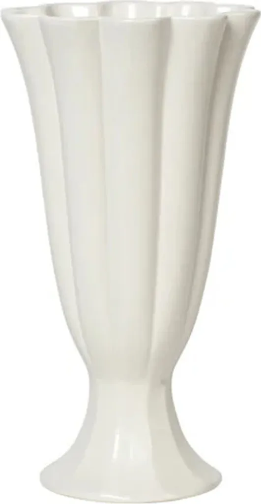 Vase de table design scandinave Heli S Cream pour une déco d'intérieur