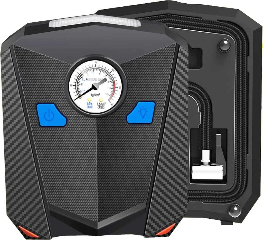 Compresseur d'air portable 12V pour pneus SUV et camionnette avec LED