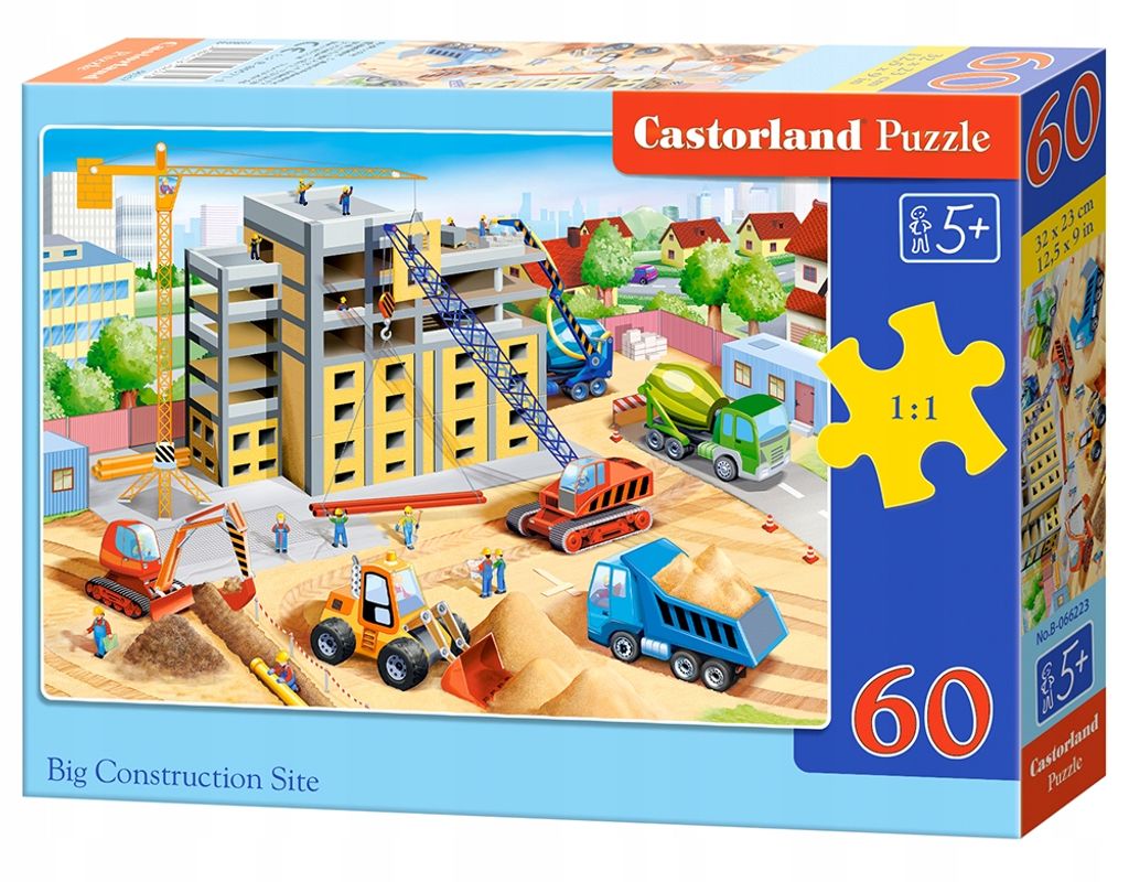 CASTORLAND Puzzle Großbaustelle 60 Teile