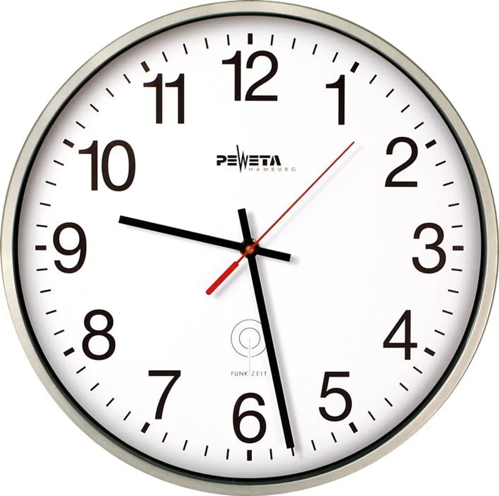 Orologio da Parete Radiocontrollato Bianco 25cm | Precisione Atomica