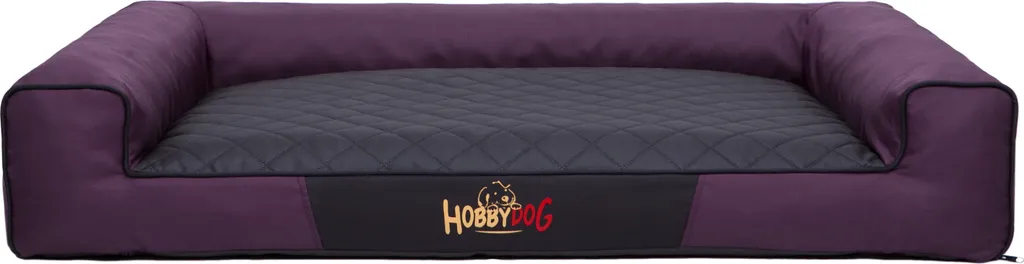 Cuscino per cani Cesto per cani Divano per cani domestici Lavabile - Victoria - 118 x 78 x 20 cm [taglia: XXL] - Rosso vino con nero