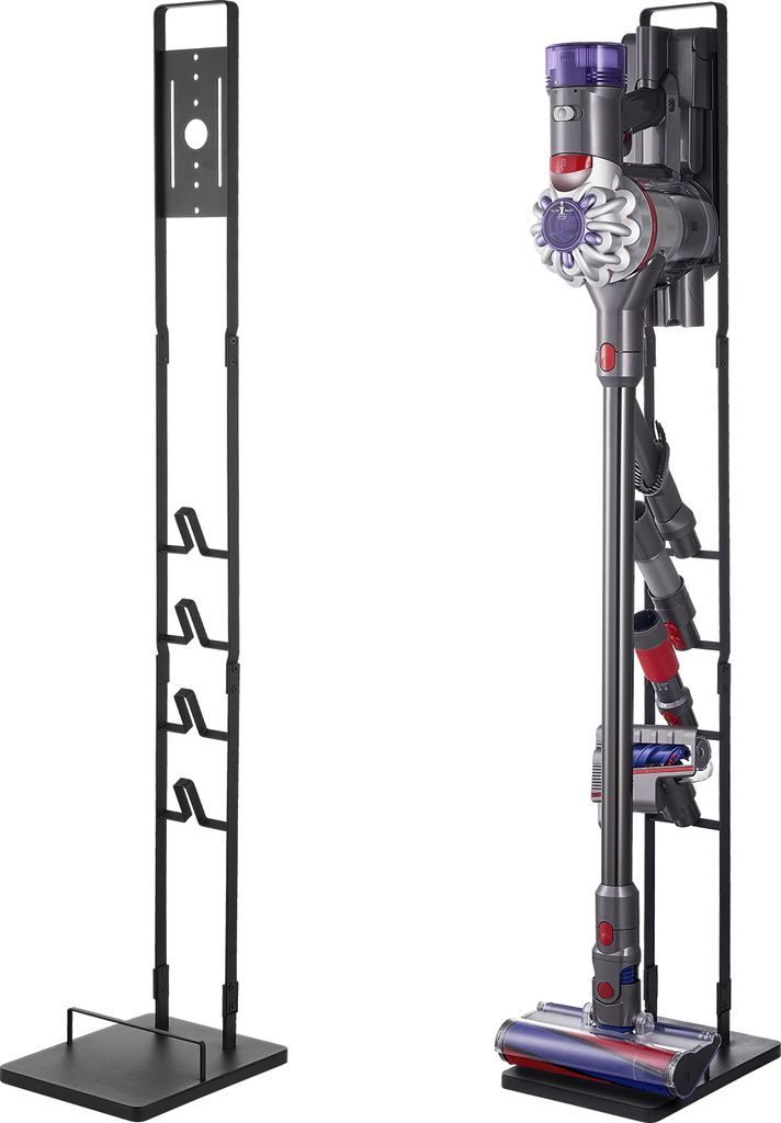 SucceBuy Staubsaugerständer für Dyson, stabiler Aufbewahrungshalter mit 4 Haken für mehrere Modelle