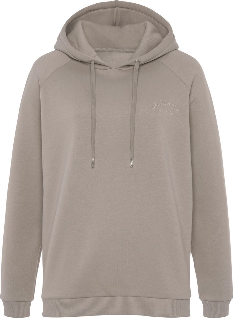 LASCANA Kapuzensweatshirt taupe Größe 40/42