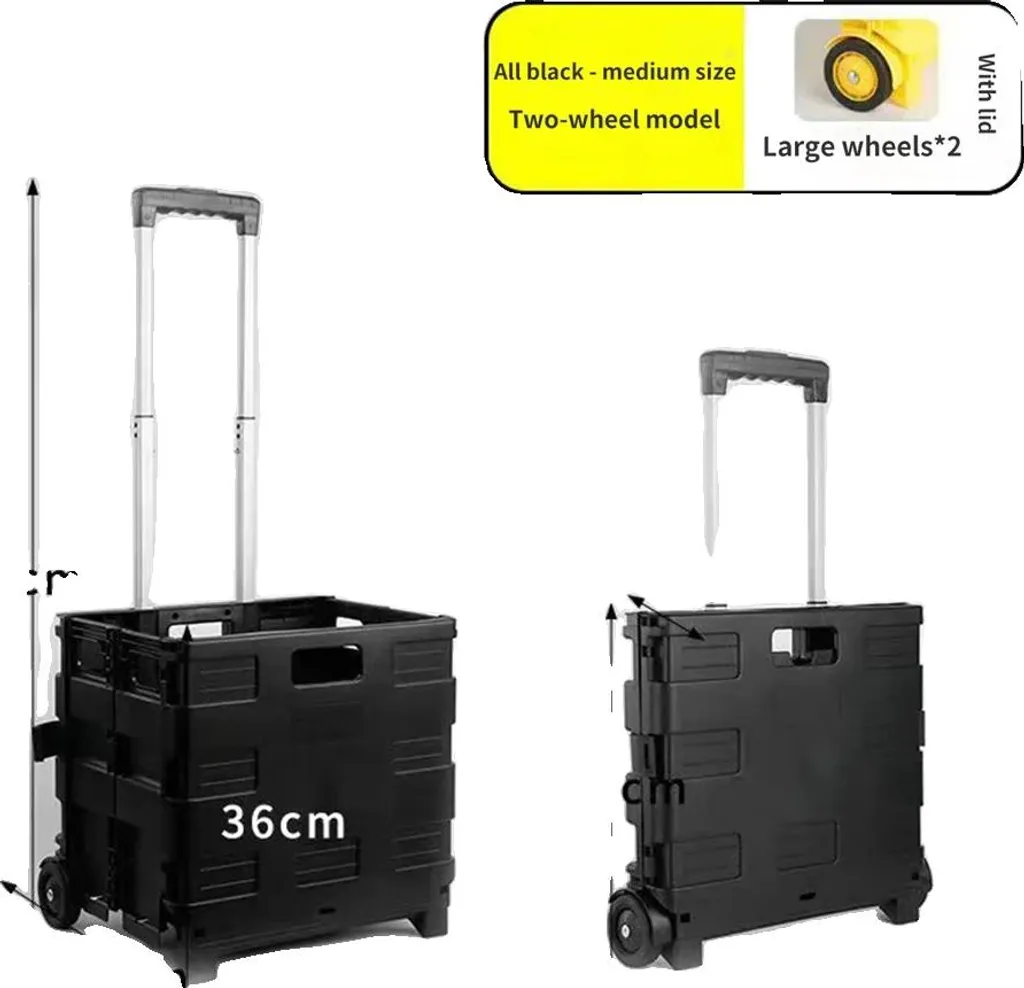 Diable pliant de manutention en acier renforcé avec roues robustes