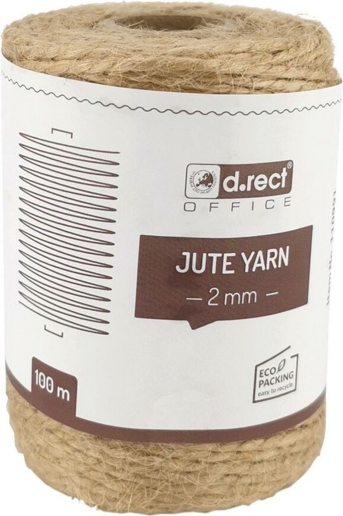Prírodný ozdobný jutový povrázok 2 mm 100 m Obrázok produktu 