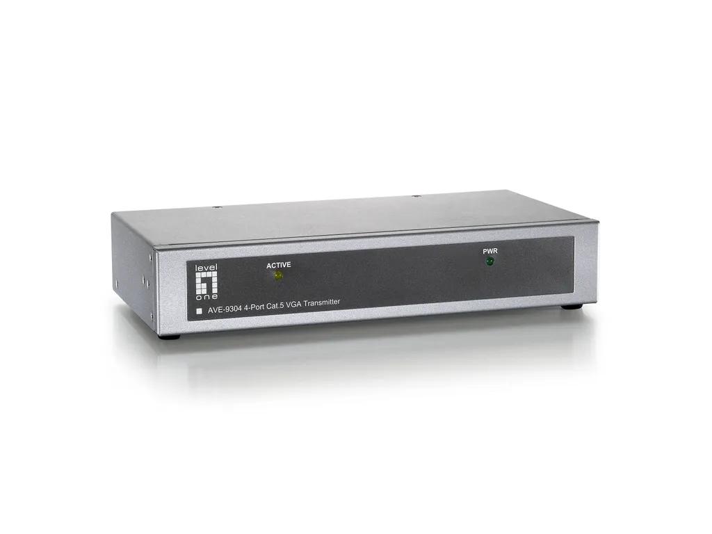 Répartiteur Audio Vidéo 4 Canaux sur RJ45 LevelOne AVE-9304 pour Longue Distance