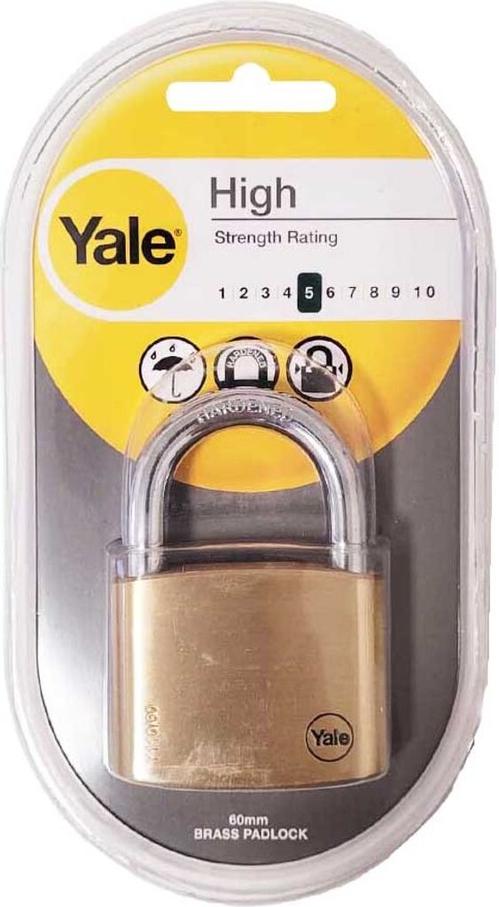 Yale Vorhängeschloss mit 3 Schlüssel 110/60