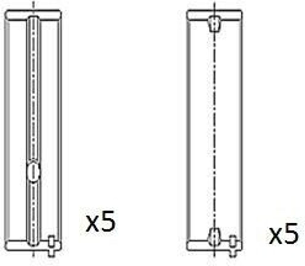 FAI AutoParts Kurbelwellenlager Hauptlager BM1031-STD für VW Golf IV Schrägheck (1J1) 2,502mm 18,5mm 59mm