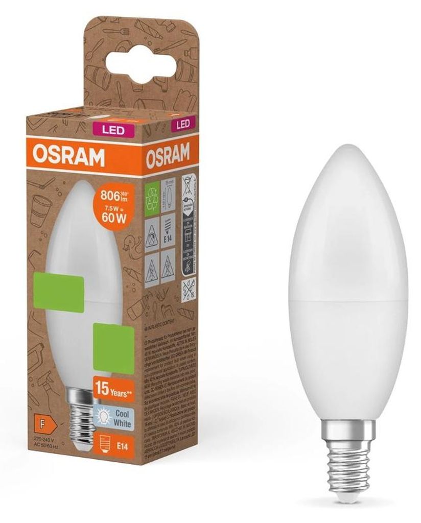 Osram 4058075832022, 7,5 W, 60 W (equivalente), casquillo Imagen del producto 