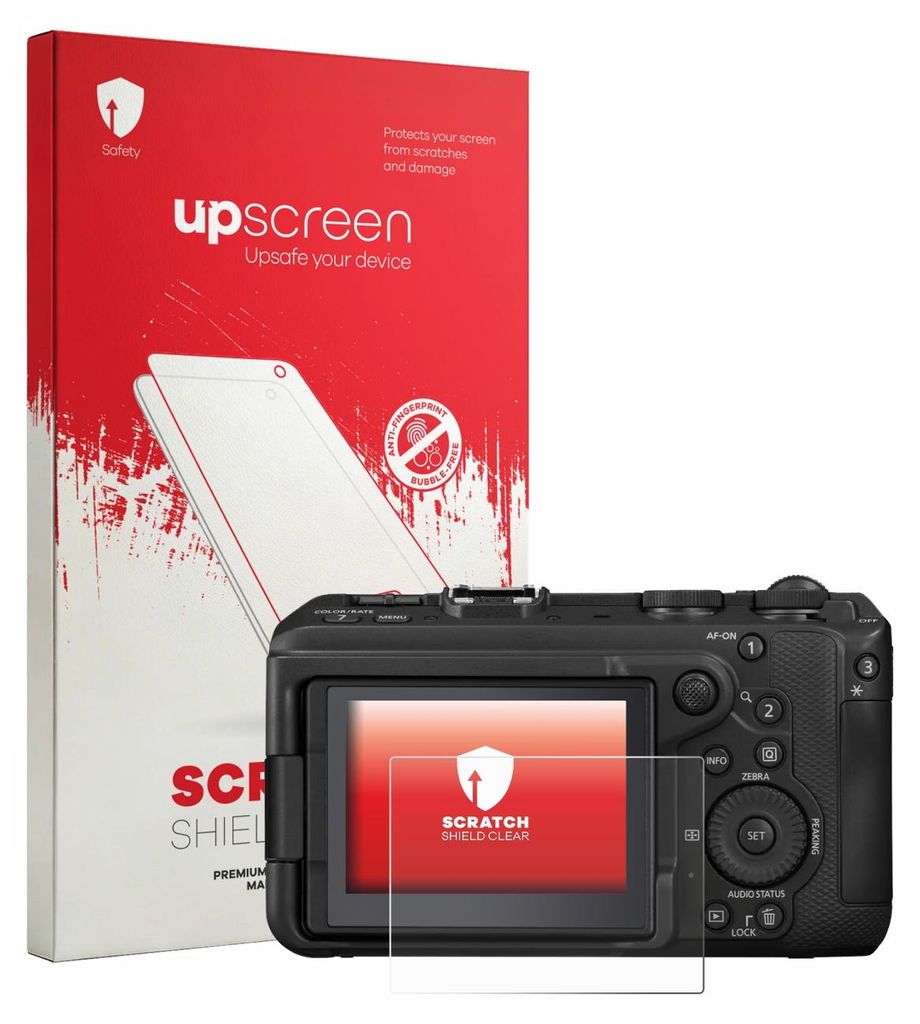 upscreen Schutzfolie für Canon EOS R6 V Displayschutz Displayschutzfolie Folie Klar Transparent