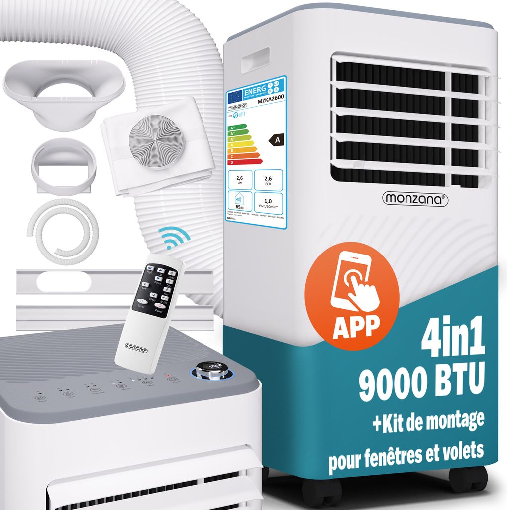 MONZANA® Condizionatore d´Aria Mobile 3in1 Tubo Scarico Immagine del prodotto 
